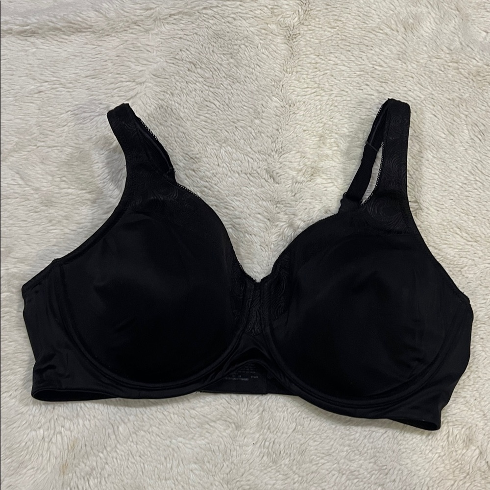 Playtex Style 4583 Full Coverage Adjustable Lightweight Black Bra 40C